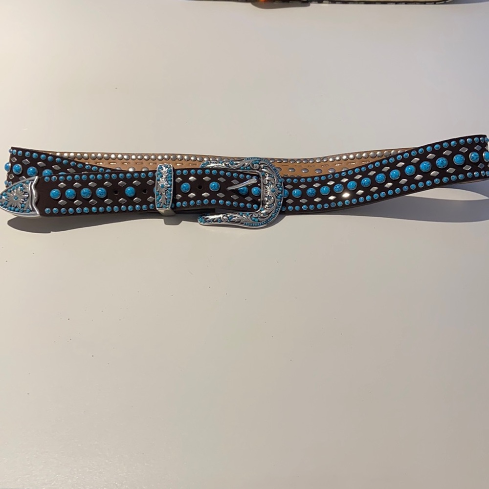 Genuine leather handmade back western belt